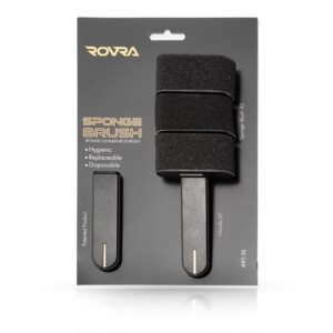 Pamatuf pentru frizerie din burete - ROVRA - Negru
