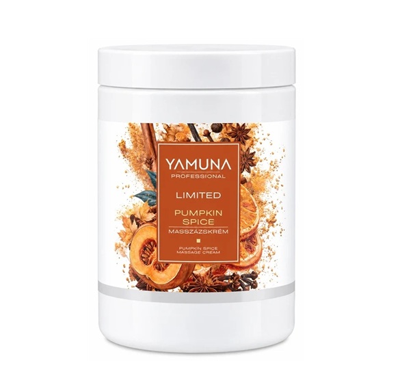 crema-de-masaj-pumpkin-spice-yamuna-1-l Imagine principala pentru Yamuna - Crema de Masaj Pumpkin Spice 1000 ml, ideala toamna.