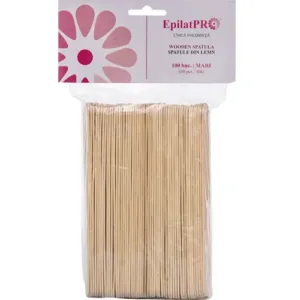 Imagine principala pentru Spatule lemn Mari (Standard) set 100buc - EpilatPRO, ideale pentru diverse tratamente.